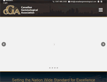 Tablet Screenshot of canadiangemmological.com
